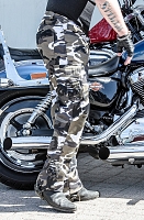 Denim Kevlar Camo Grå Sidelomme Ranger Mc Bukser