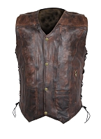 Premium Vintage Torino Vest Lædervest