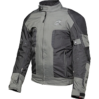 Black Zeal Ce-Aa Black Dark Grey Waterproof Mc Alle Vejrjakke