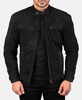 Nubuck Retro Black Ce Premium Mc Læderjakke