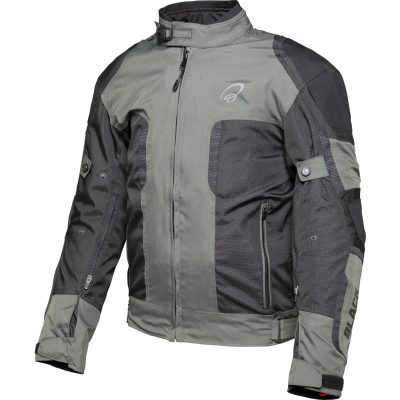 Black Zeal Ce-Aa Black Dark Grey Waterproof Mc Alle Vejrjakke