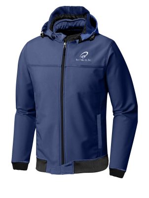 Black Premium Soft Shell Motorcycle Hoodie Blue Ce-A Motorcykel Jakke