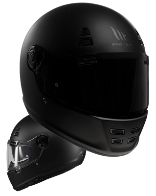 Retro Mt Black Edition Sv Mat Ece 22.06 Mc-Hjelm