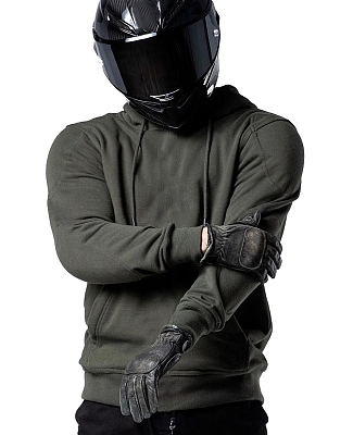 Bandit Urban Semi Kevlar Olivegreen Vandtæt Mc Hoodie