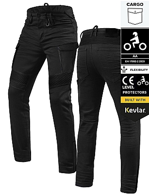 Lady Cargo Jetblack Gt-Rider Wp Ce 17092 Aa Motorcykel Jeans