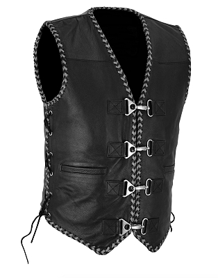 Anarcho Club Greyrib Vest Lædervest