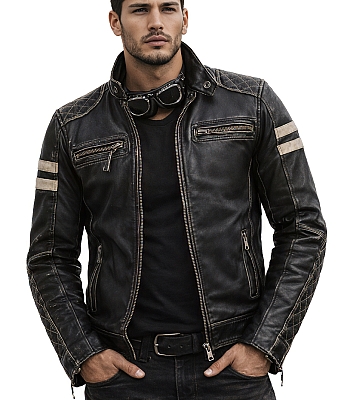 Riverdale Retro Ce Premium Mc Læderjakke Mcv