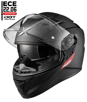 Echo Sv Axor 22-06 Matt Black Solskærm Mc Hjelm Mcv
