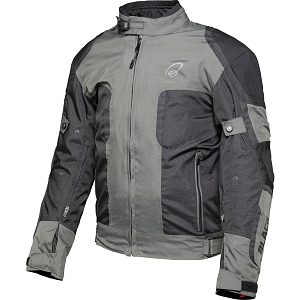 Black Zeal Ce-Aa Black Dark Grey Waterproof Mc Alle Vejrjakke