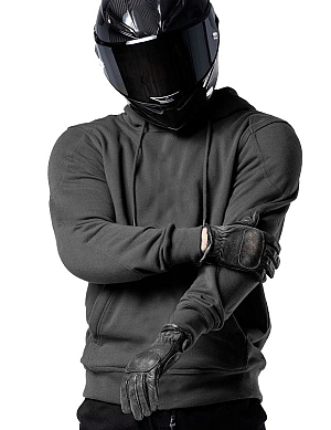 Bandit Urban Semi Kevlar Grey Vandtæt Mc Hoodie