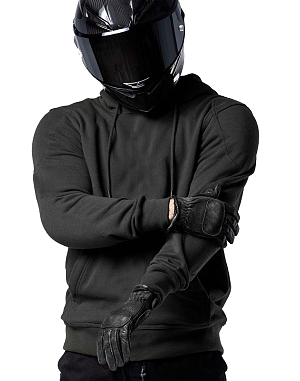 Bandit Urban Semi Kevlar Black Vandtæt Mc Hoodie Mcv