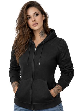 Lady Black Ce 17092:2020 Premium Classic Hoodie Vandtæt Mc Hoodie Mcv