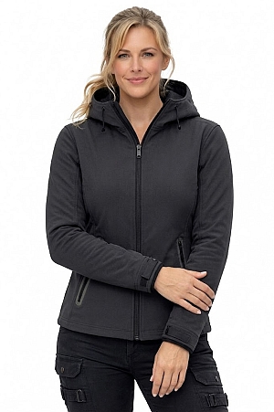 Lady Bandit Armor Darkgrey Softshell Ce-Aa Motorcykeljakke Til Allt Vejr