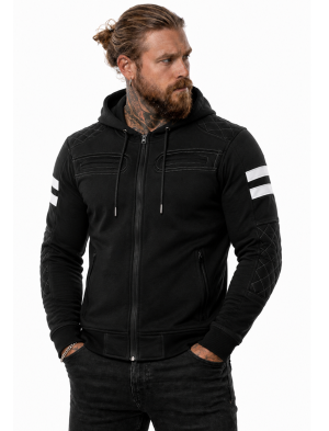 Premium Rivalblack Ce 17092:2020 Vandtæt Mc Hoodie Mcv
