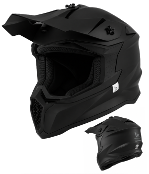 Mt Sniper Matt Black Motocross Cross Hjelm 