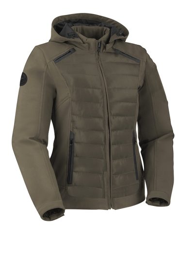 Lady Softshell Jc75 Urban Armygreen Motorcykeljakke Til Allt Vejr