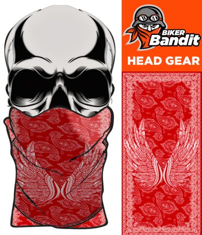Paisley Red Wings Bandanna Hals Tube Hals Varmere Balaclava