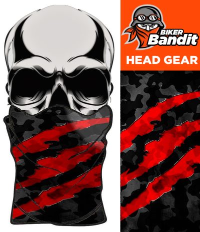 Camo Red Bandanna Hals Tube Hals Varmere Balaclava