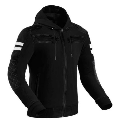 Premium Rivalblack Ce 17092:2020 Vandtæt Mc Hoodie Ds1 Mcv