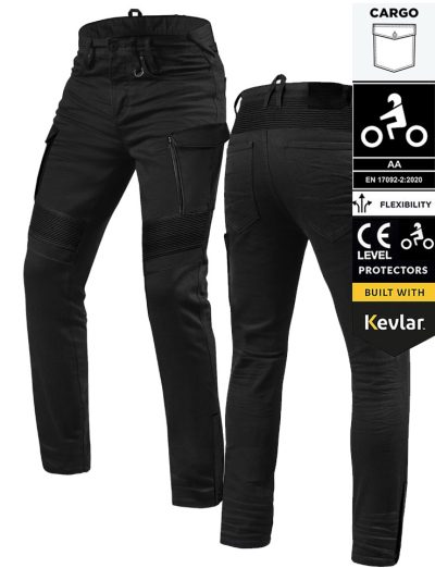 Lady Cargo Jetblack Gt-Rider Wp Ce 17092 Aa Motorcykel Jeans