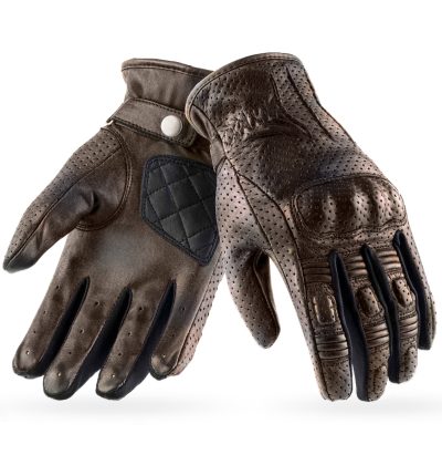 Armour C22 Summer Vintage Brown Motorcykel Læderhander