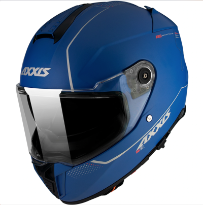 Ece 22-06 Axxis Hawk Mat Sort Solskærm Mc Hjelm