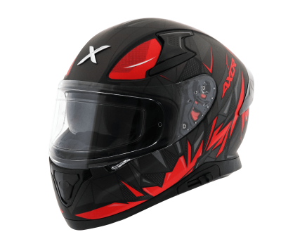 Hunter Semi Matt Black Red Solskærm Pinlock Mc Hjelm - Mcv
