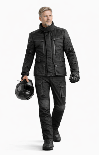 Dynatech Black Allvejr Jakke + Bukser