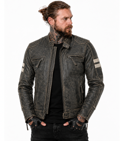 Stonewash Riverdale Ce-Aa Special Edition Mc Læderjakke