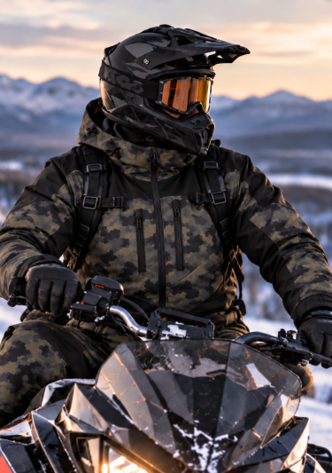 Premium Forrest Ops Mørk Overall Atv/Snømobile Ce Allt Vejr