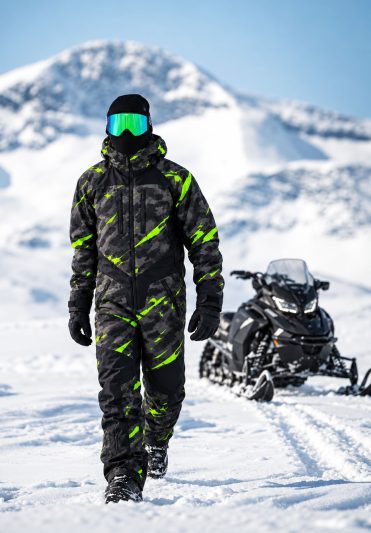 Premium Ignition Mørk Limegreen Overall Atv/Snømobile Ce Allt Vejr
