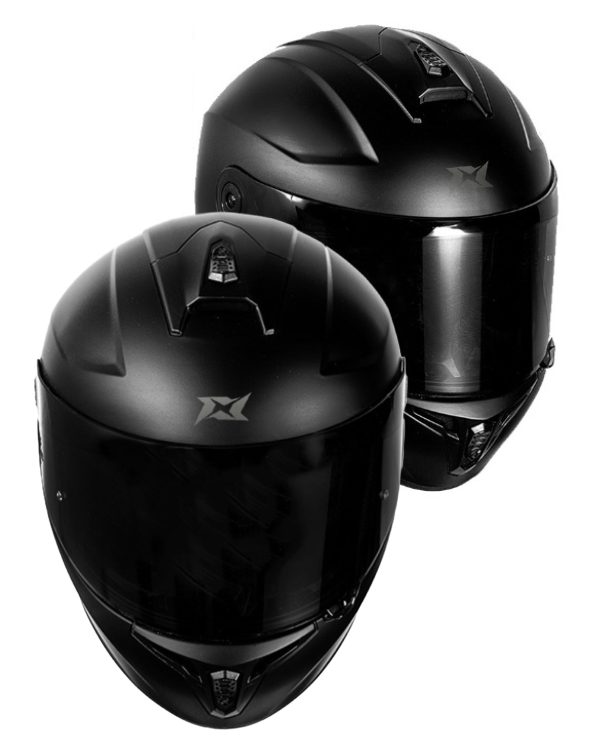 Stinger Ece.22.06 Motogp Integral Mat Sort Motorcykelhjelm
