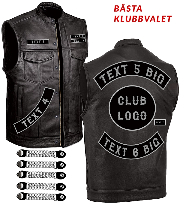 Premium Classico Patch Club Special Lædervest
