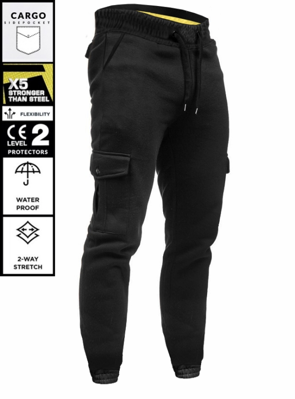 Cargo Touring Vandtæt Ce 17092 Sweatpant Biker Soft Pants Mc Pants Mcv