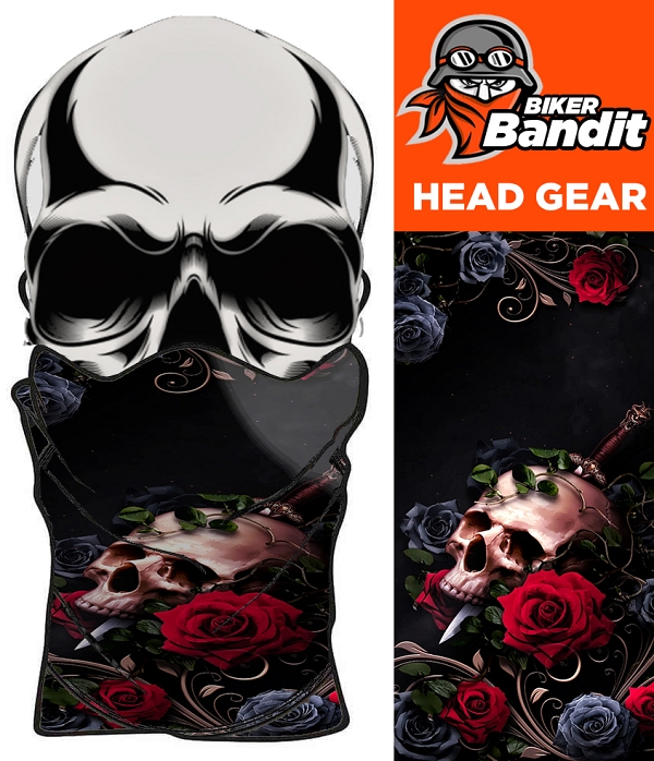 Skull N Roses Bandanna Hals Tube Hals Varmere Balaclava