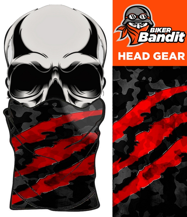 Camo Red Bandanna Hals Tube Hals Varmere Balaclava