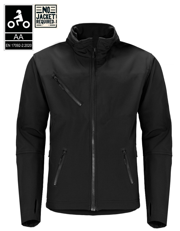 Softshell Armoured Ce-Aa Summer Motorcykel Jakke Mcv 