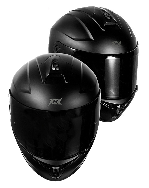 Stinger Ece.22.06 Motogp Integral Mat Sort Motorcykelhjelm