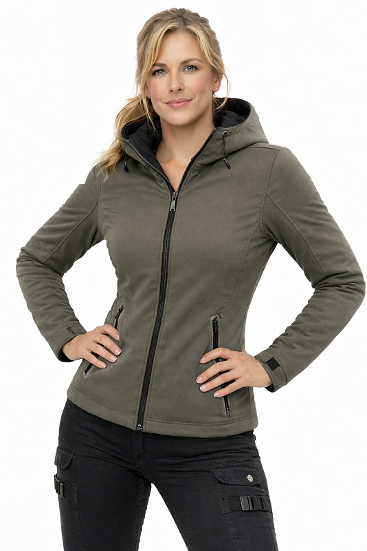 Lady Bandit Armor Sandolive Softshell Ce-Aa Motorcykeljakke Til Allt Vejr