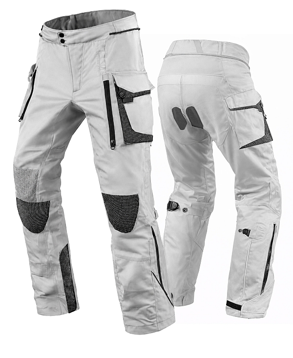 Premium Dynatech Grey Kevlar 17092:2020 Vandtætte Mc Alle Vejr Bukser