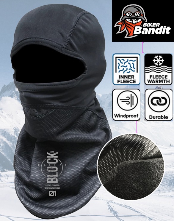 Thermal BlockBreeze Winter Full Face Balaclava Stormhætte