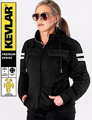 Lady Rivalblack Kevlar Ce 17092:2020 VandtÆt Mc Hoodie