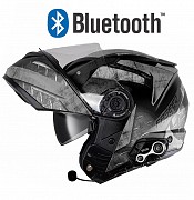 Grey Bluetooth Matt Xszm 908 S8x Bluetooth 5.0 Motorcykelhjelm