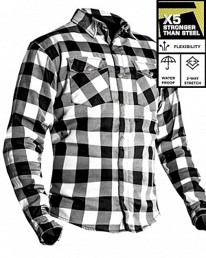 Flannel Premium Ce 17092:2020 Hvid VandtÆt Mc Shirt - Mcv