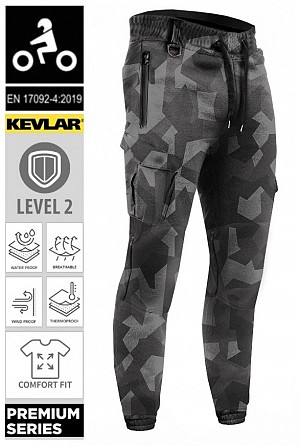 Motogp Trackpants Jogger Dark Camo Wp Ce 17092 Sweatpant Biker Soft Pants Mc Pants