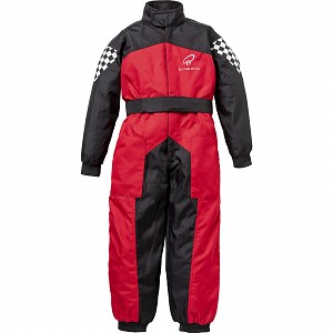 Junior / BØrn Black Kids Fasttrack Race Suit Black Red