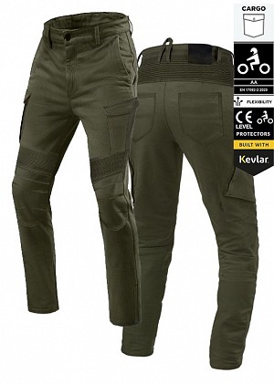 Lady Cargo Olivegreen Gt-rider Wp Ce 17092 Aa Motorcykel Jeans