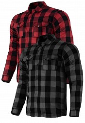 Biker-shirt Red/grey Ce-a Flanell Mc Shirt